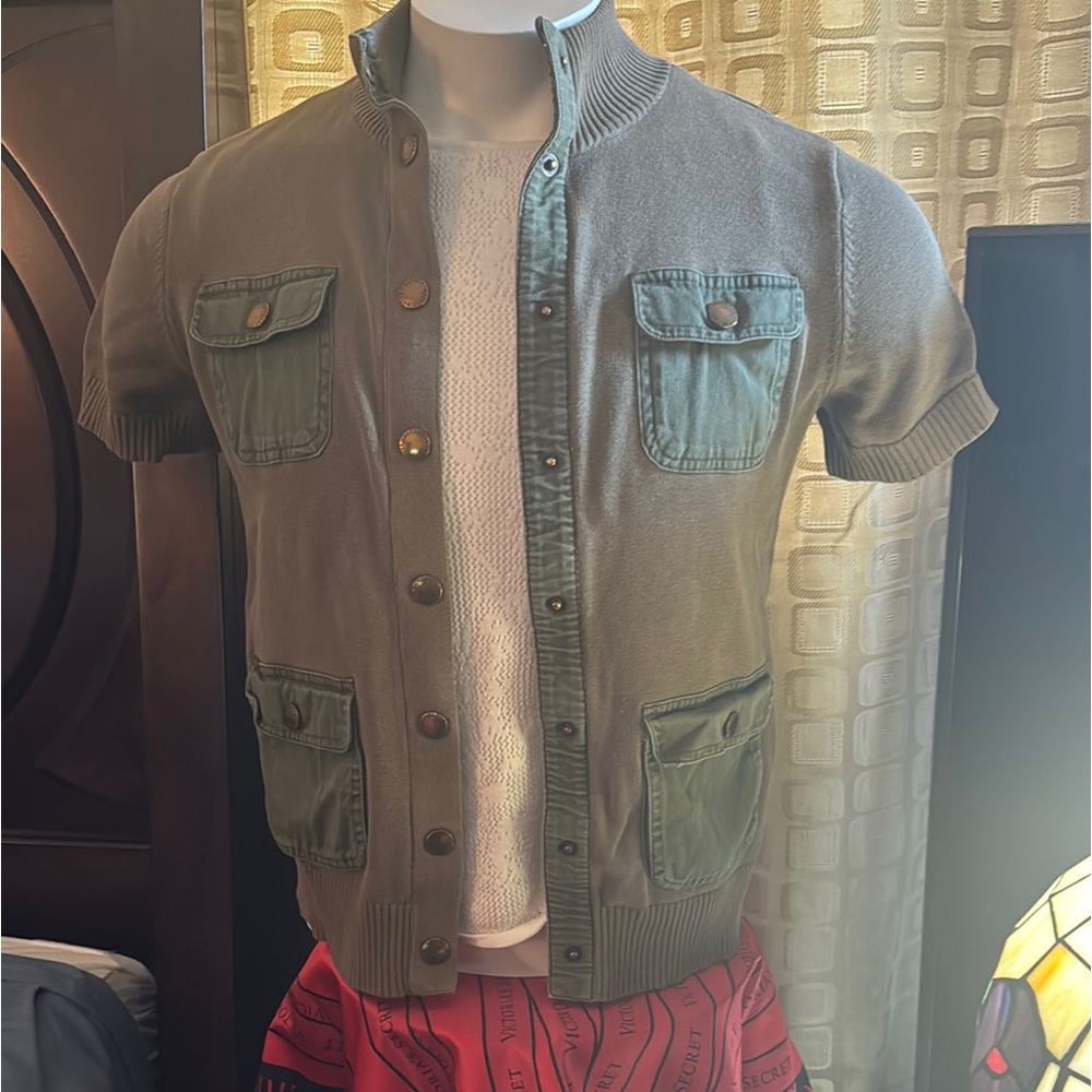 Ralph Lauren Olive Green Short Sleeve Sweater